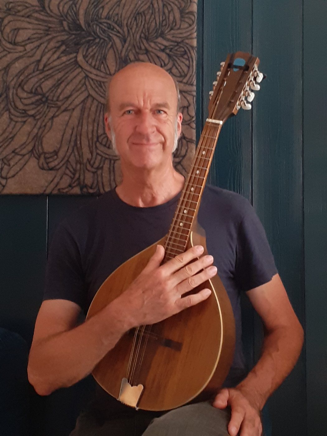 François Bihorel avec sa mandoline